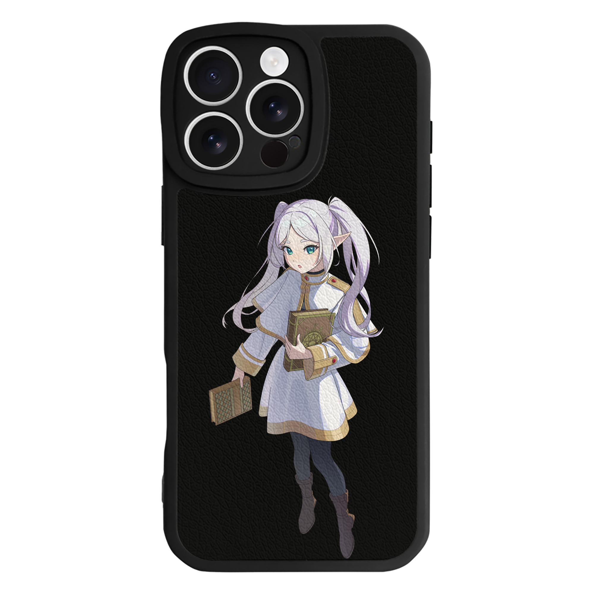 （画像用） 葬送のフリーレン Frieren 【iPhone 16シリーズ対応】シリコンスマホケース（レザー調） 材質：シリコン